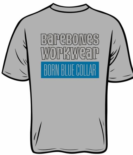 BareBones WorkWear BareBones Born Blue Collar SS Tee