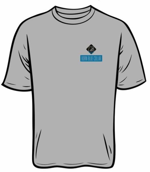 BareBones WorkWear BareBones Born Blue Collar SS Tee - Image 2