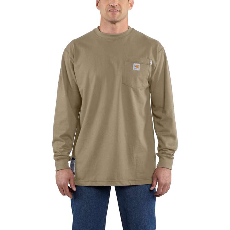 Carhartt Flame-Resistant Force Cotton Long-Sleeve T-Shirt - Image 3