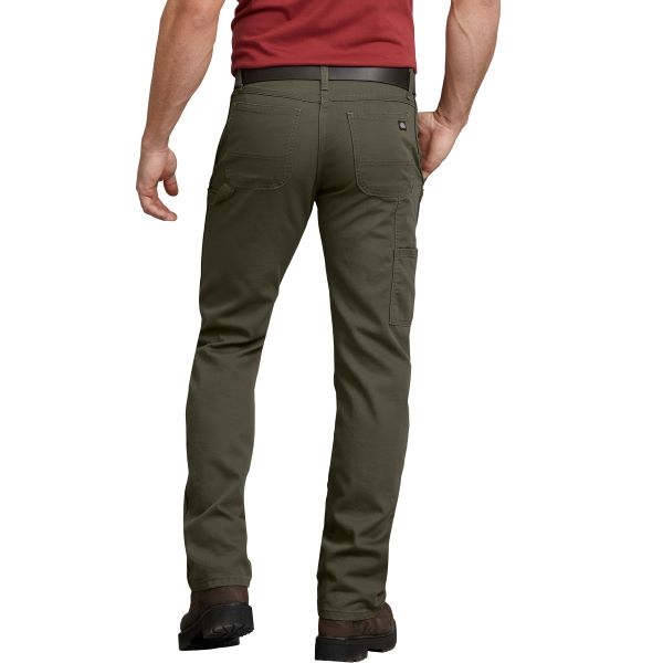 Pantaloni Cargo Dickies Flex Regular Fit Uomo | Grigio Ghiaia, W32/L34, Tessuto Antimacchia E Antipiega, Tascapane
