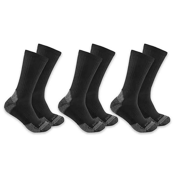 Carhartt Midweight Cotton Blend Crew Sock 3-Pack