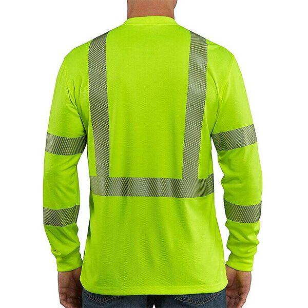 Carhartt Force High-Visibility Long-Sleeve Class 3 T-Shirt - Image 2