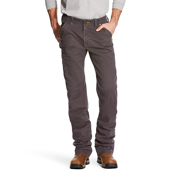 Ariat Rebar M4 Relaxed DuraStretch Washed Twill Dungaree Boot Cut Pant - Image 2