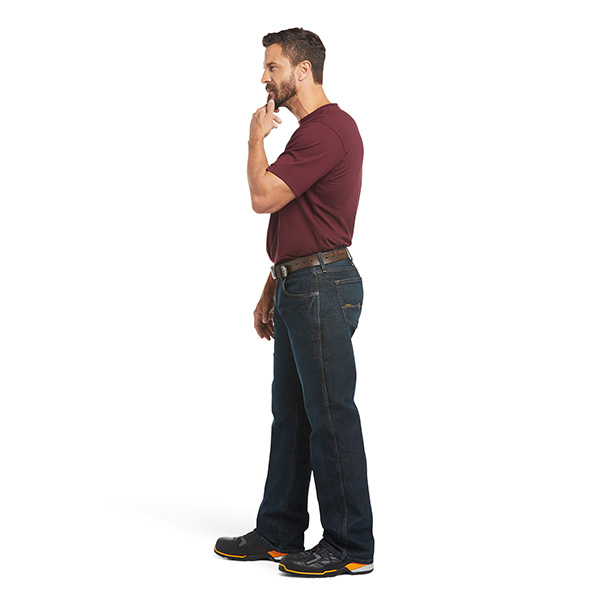 Ariat Rebar M5 Straight DuraStretch Edge Stackable Straight Leg Jean - Image 2