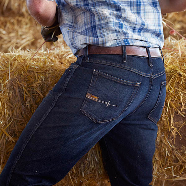 Ariat Rebar M5 Straight DuraStretch Edge Stackable Straight Leg Jean - Image 5