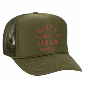 Military green foam trucker hat TROLL CO