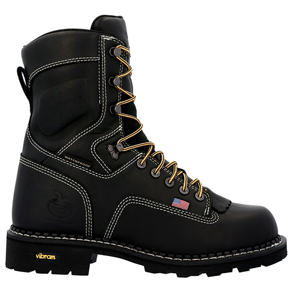 Georgia Boot USA Made Waterproof Logger Work Boot (Black) - Image 2