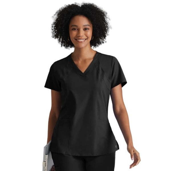 Greys Anatomy by Barco One Racer Women's 4-Pocket STRETCH Perforated ...