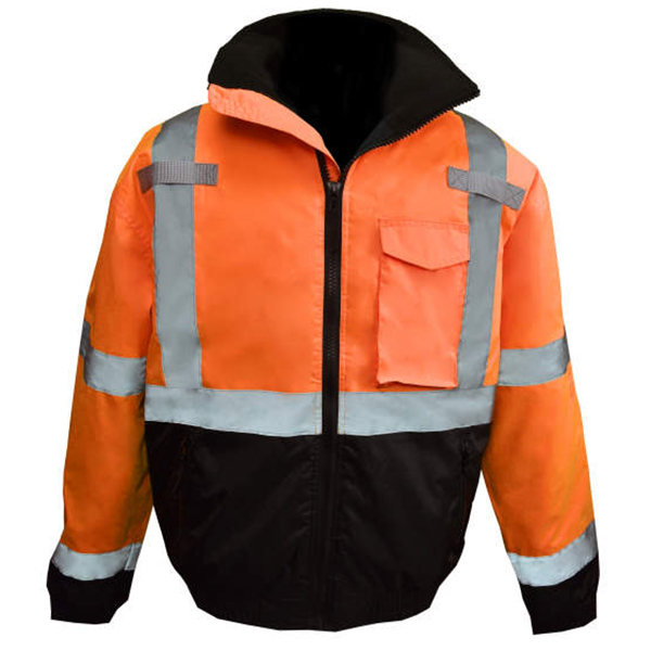 Radians Class 3 High Visibility Weatherproof Bomber Jacket with Quilted Built-in Liner - Image 2