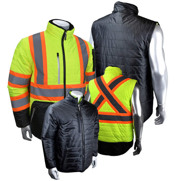 Radians Quilted Reversible Jacket with Zip-Off Sleeves and X-Back - Image 9