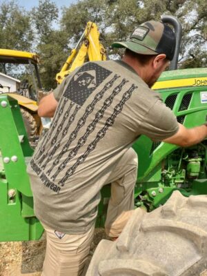 BareBones WorkWear Diamond Plate Flag Short Sleeve Tee