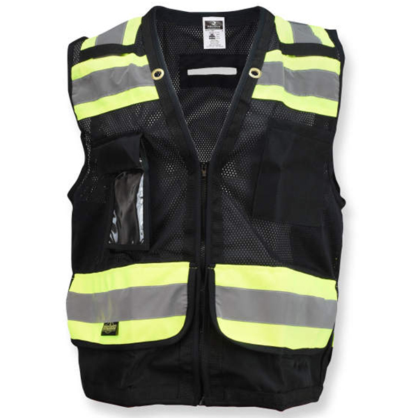 Radians RadWear Heavy Duty Surveyor Safety Vest With Zipper - Image 2