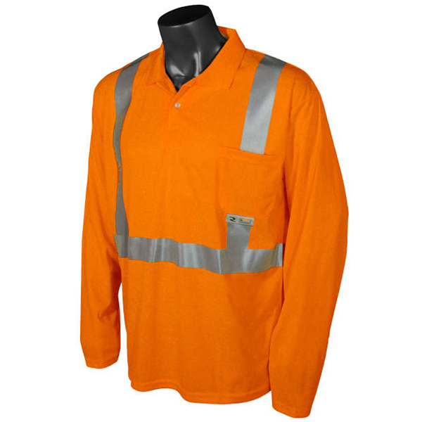 Radians RadWear High Visibility Safety Long Sleeve Polo - Image 2