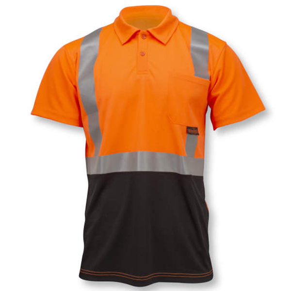 Radians RadWear High Visibility Color-Blocked Safety Short Sleeve Polo - Image 2