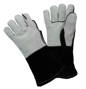 BareBones WorkWear Kevlar Side Leather Welding Gloves; Sock Lined