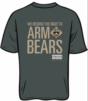 BareBones WorkWear The Right To Arm Bears BareBones SS Tee Shirt