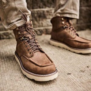 Gerogia Boot Core 37 6" Moc Toe Brown Work Boot