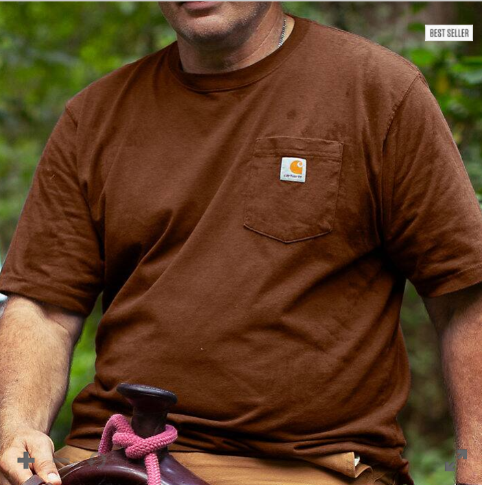 Carhartt Loose Fit Heavyweight Short-Sleeve Pocket T-Shirt - Image 3