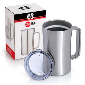 BareBones 20-oz Beer Mug with Clear Lid