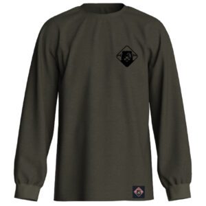 BareBones WorkWear Diamond Plate Flag Long Sleeve Graphic Tee