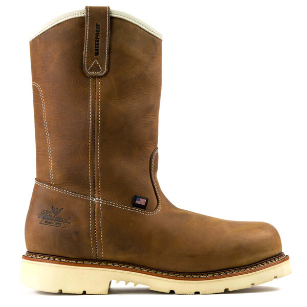 Thorogood American Heritage - Waterproof - 11" Crazy Horse Safety Toe - Pull-On Wellington - Image 2