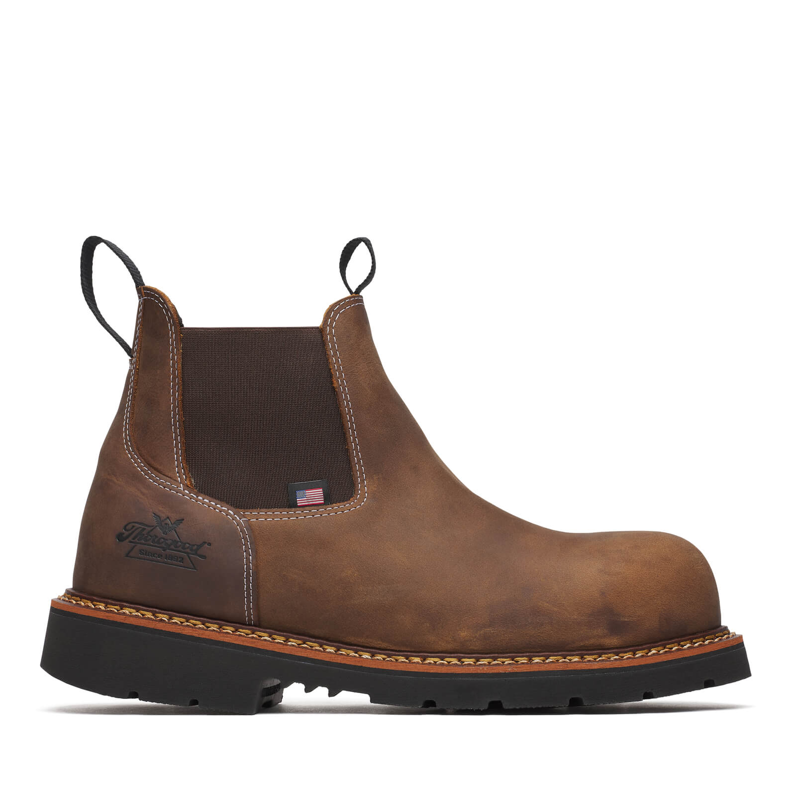 Thorogood American Legacy - Chelsea Crazy Horse Nano Round Toe Black 90 - Image 2