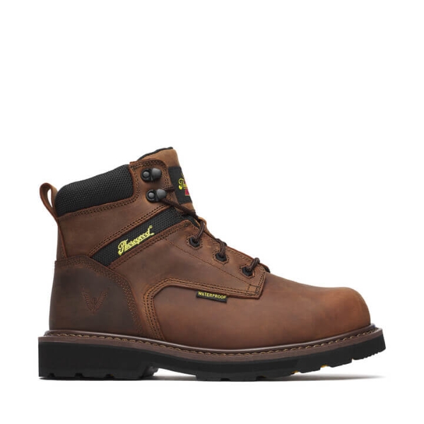 Thorogood Jobsite Series - 6" Crazy Horse Waterproof Safety Toe - Image 2