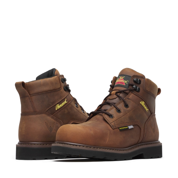 Thorogood Jobsite Series - WP 6" Crazy Horse Comp Round Toe I-MET - Image 3