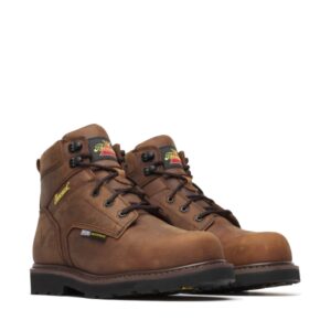 Thorogood Jobsite Series - WP 6" Crazy Horse Comp Round Toe I-MET