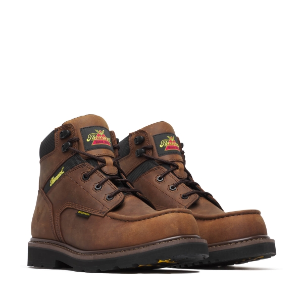 Thorogood Jobsite Series - WP 6" Crazy Horse Comp Moc Toe