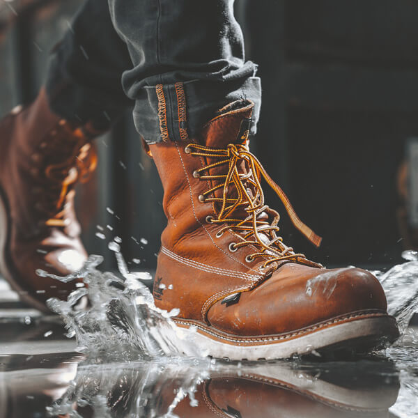 Thorogood American Heritage - Waterproof - 8" Tobacco Composite Safety Toe - Plain Toe MAXWear Wedge - Image 7
