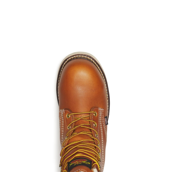 Thorogood American Heritage - Waterproof - 8" Tobacco Composite Safety Toe - Plain Toe MAXWear Wedge - Image 4