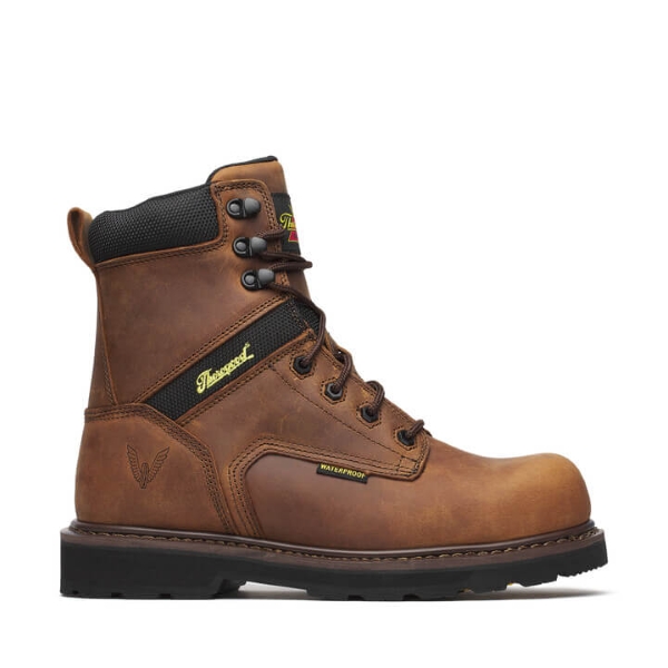Thorogood Jobsite Series - 8" Crazy Horse Waterproof Safety Toe - Image 2