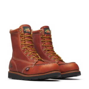 Thorogood American Heritage - 8" Tobacco Steel Moc Toe Black Wedge