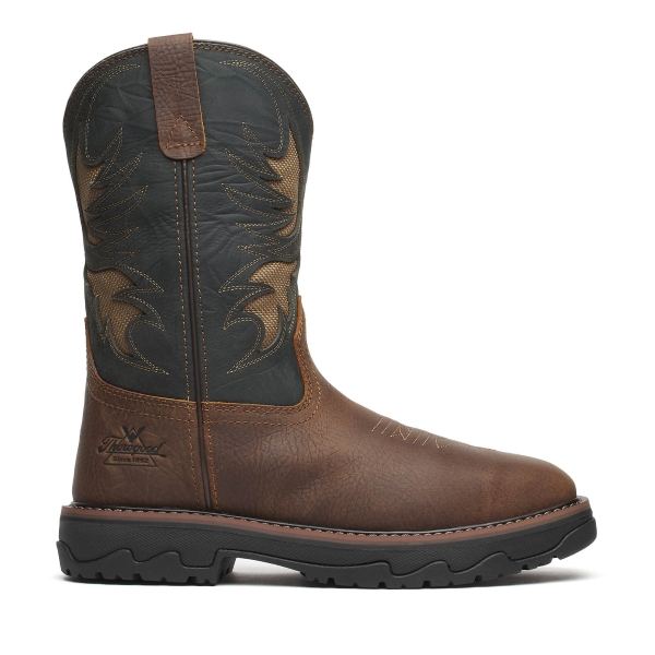 Thorogood Buffalo Ridge - 11" Brown/Cobalt Nano Square Toe - Image 2