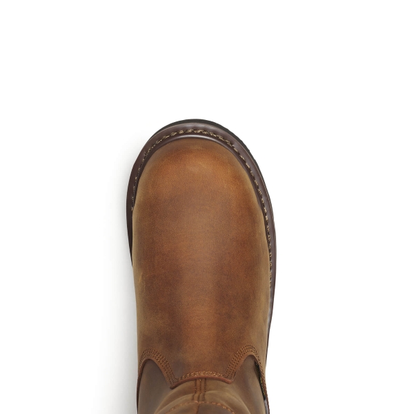 Thorogood Jobsite Series - Waterpoof 11" Crazy Horse Comp Round Toe I-MET Black - Image 6