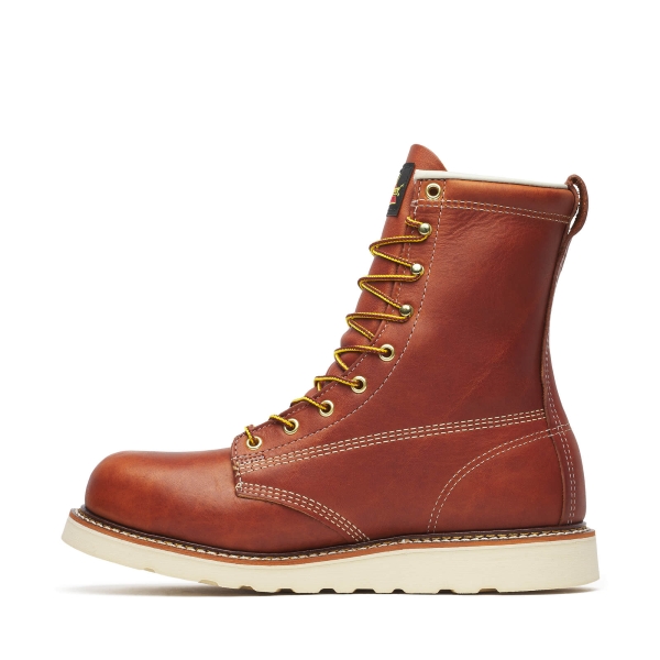 Thorogood American Heritage - 8" Tobacco Safety Toe - Plain Toe MAXWear Wedge - Image 4