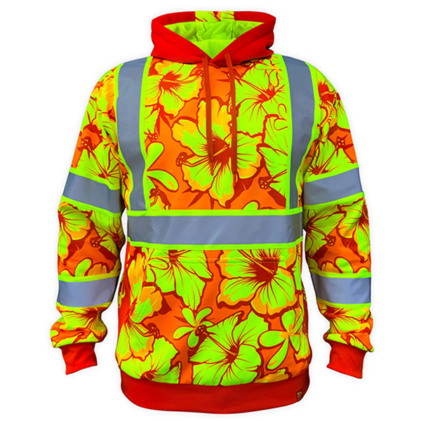 SafetyShirtz SS360 Tropic Heat - Orange - Type-R - Class 3 - Reflective Safety Hoodie
