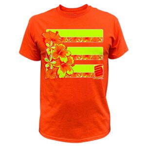 SafetyShirtz Tropic Heat Hi-Vis Safety Stripe Tee - Yellow/Orange