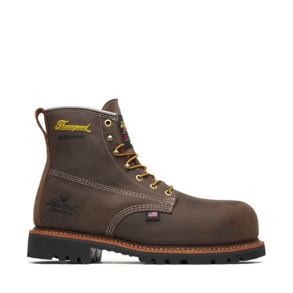 Thorogood American Legacy - Waterproof + Insulated - 6" Crazy Horse Nano Safety Toe - Image 2