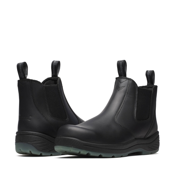 Thorogood 6" Black Quick Release Station Boot Safety Toe with Translucent Bottom - Image 3