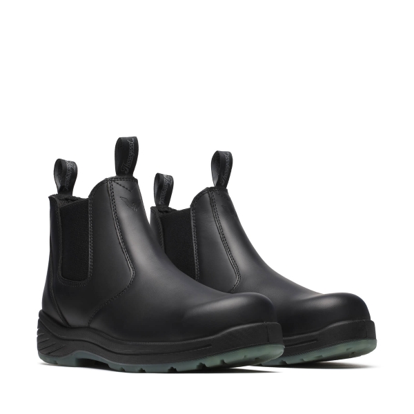 Thorogood 6" Black Quick Release Station Boot Safety Toe with Translucent Bottom