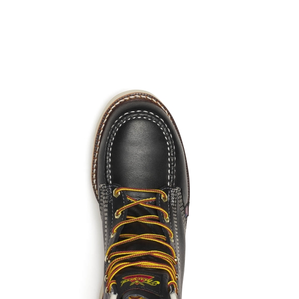 Thorogood American Heritage - 6" Black Safety Toe - Moc Toe MAXWear Wedge - Image 6