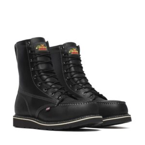 Thorogood Midnight Series 8" Black Moc Safety Toe