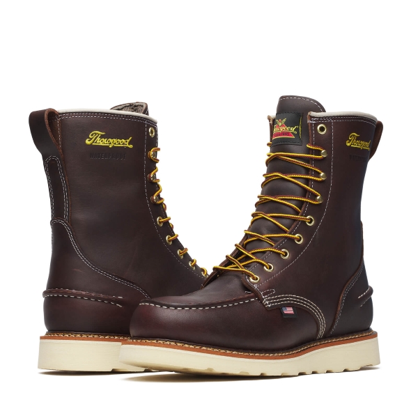 Thorogood 1957 Series - Waterproof - 8" Briar Pitstop Moc Toe - MAXWear Wedge - Image 3