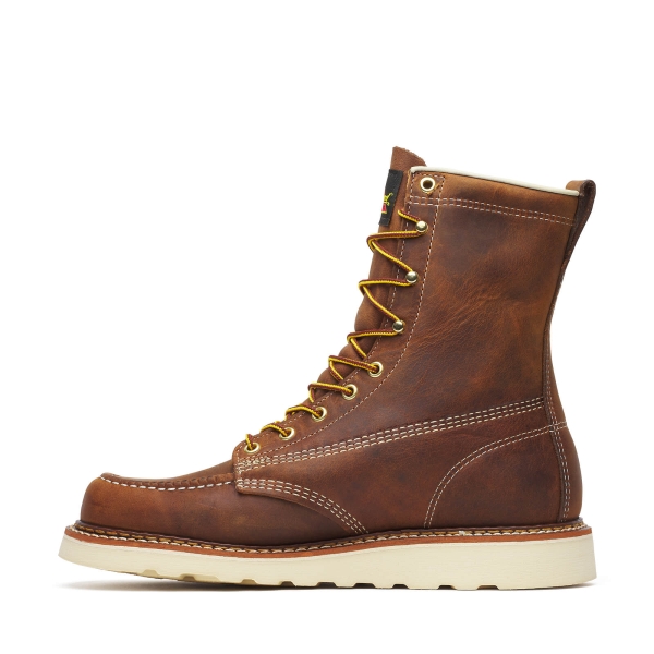 Thorogood American Heritage - 8" Trail Crazy Horse Moc Toe - MAXWear Wedge - Image 4