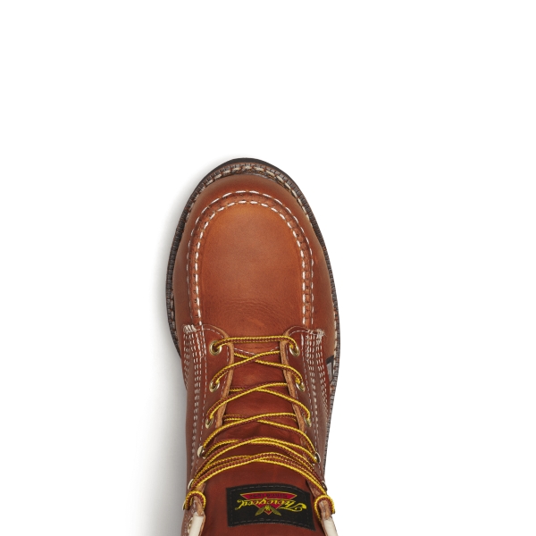 Thorogood American Heritage - 6" Tobacco Moc Toe Black Wedge - Image 6