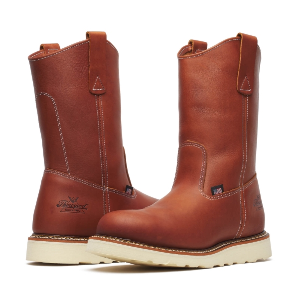 Thorogood American Heritage - 11" Tobacco Pull-on Wellington - MAXWear Wedge - Image 3