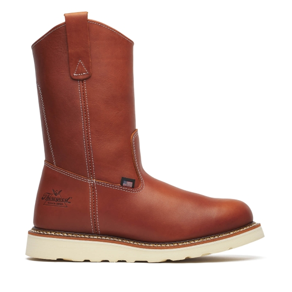 Thorogood American Heritage - 11" Tobacco Pull-on Wellington - MAXWear Wedge - Image 2