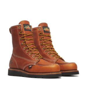 Thorogood American Heritage - 8" Tobacco Moc Toe Black Wedge